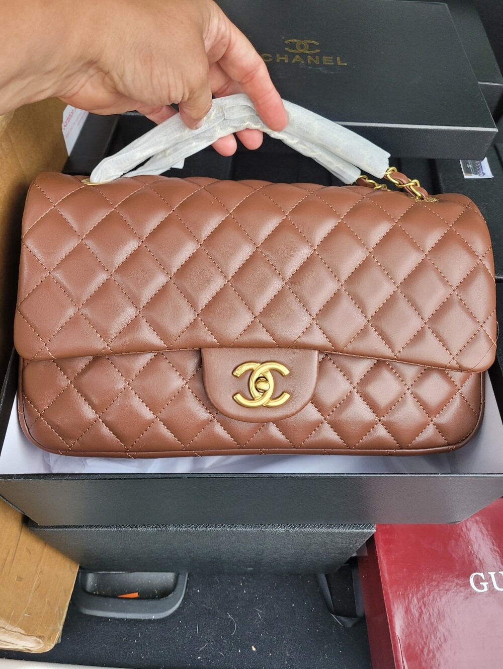 Cc Puffy Caramel Crossbody Bag (The Unbranded Brand)